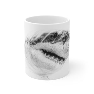 Great White Shark Mug, 11oz