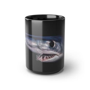 Mako Shark Black Mug, 15oz